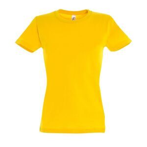 SOLS Womens/Ladies Imperial Heavy Short Sleeve Tee / Gold